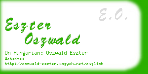 eszter oszwald business card